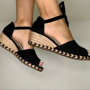 Authentic UGG 1654 Black Wedges 🤩